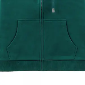 Custom Women 3D Embroidery Metal Zipper Fleece 100% Cotton Hoodies