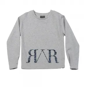 Women’s Sequin embroidery Men’s scuba fabric slim fit track pant crew neck sweater shirt