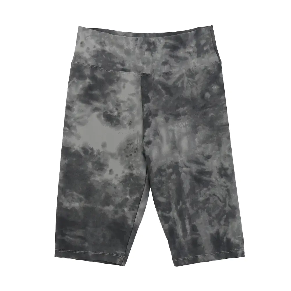 Women’s brushed Imitation tie-dye print short legging