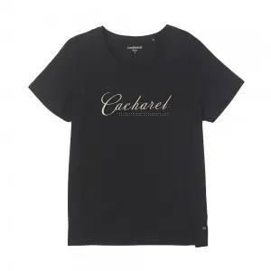 Silicon wash BCI cotton women’ s foil print T-shirt