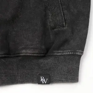 Snowflake washed men’s zip up french terry jacket