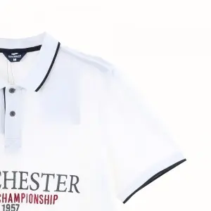 Men’s Printing Embroided Yarn Dye Pique Polo Shirt