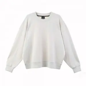 Basic Plain Knitted Scuba Sweatshirts Women’s Top