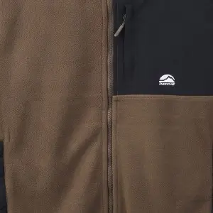 Wholesale Men Full Zip Tops Mens Polar Fleece Hooded Jacket