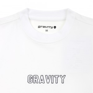 Men’s round collar oversized heavy weight embroidered T-shirt