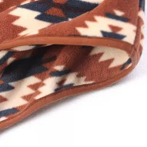 Men’s Cinch Aztec Print double side sustainable polar fleece jacket