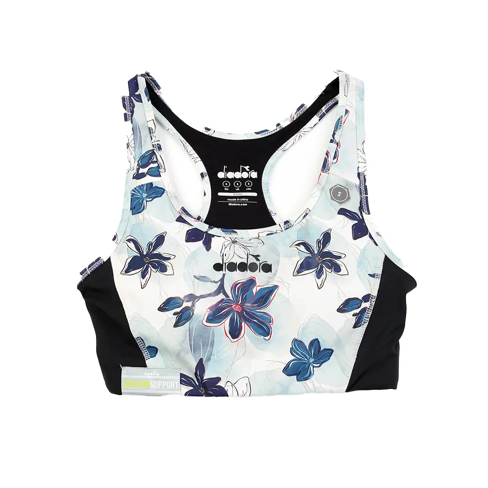 Women’ s high impact double layer full print active bra