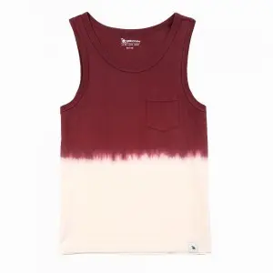 Men’s full cotton dip dye casual tank