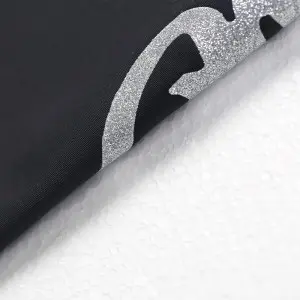 Women’s glitter logo print solid basic legging