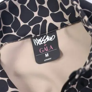 Women’s half zip full print crop long sleeve top