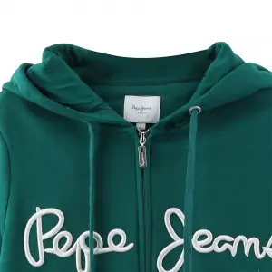 Custom Women 3D Embroidery Metal Zipper Fleece 100% Cotton Hoodies