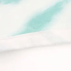 Women’s full print Imitation tie-dye french terry shorts