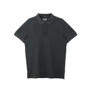 Custom Logo Embroidery Polo T Shirts Cotton Pique Acid Wash Polo Shirts Men