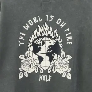 Custom Men Crew Neck Fleece Sweatshirt Vintage Long Sleeve Top