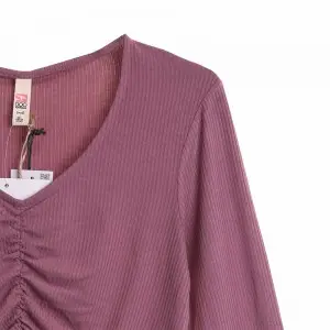 Women Lenzing Viscose Long Sleeve T Shirt Rib Knit Top